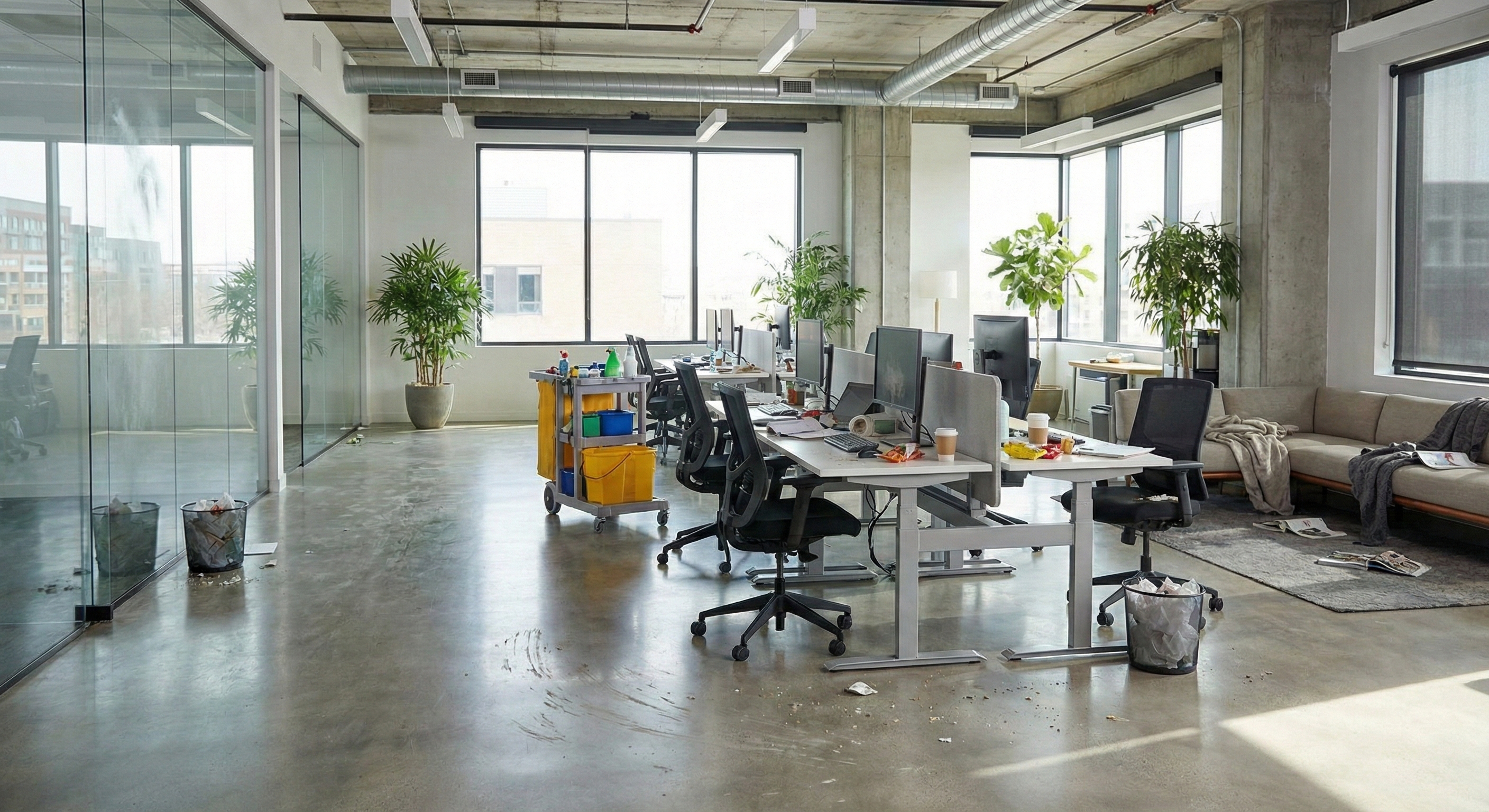 Modern Ofis Derin Temizlik — before